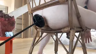 Straight Guy Tests a Fuck Machine in Two Positions