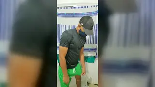 Muscular Indian Soldier Strokes His Cock on Webcam