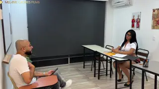 Busty Latina BBW Dominates Teacher In Office Cuckold Scene