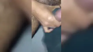Indian Mature Man Enjoys Bathroom Blowjob and Doggystyle