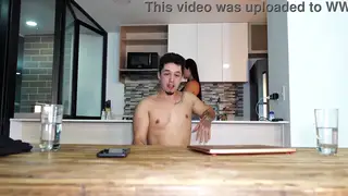 Tattooed Latina Threesome Ends In Hard Doggystyle Pounding