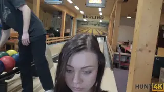 European Teen Cheats Outdoors While Boyfriend Watches