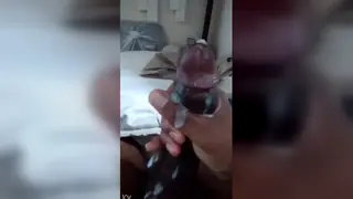 Solo Guy Strokes Himself to an Explosive Finish in Close-Up
