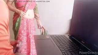 Indian MILF Catches Flashing Outdoors Near Maid