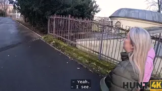 Blonde Lesbian Seduces Landlord While Husband Watches