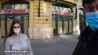 Busty European Woman Handles Two Men in Rough Double Penetration Threesome