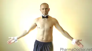 Tattooed Muscle Stripper Flexes for Solo Worship