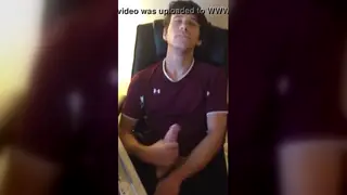 Shirted Guy Takes Messy Cumshot on Chest