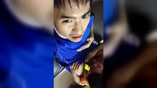 Curvy Asian Guy Gives a Wet Blowjob