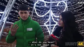 European Babe Teases Stranger While Partner Watches