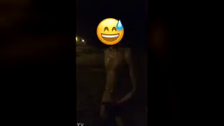 Asian Amateur Enjoys Outdoor Encounter on the Street