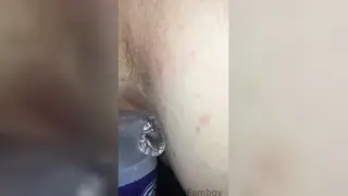 Muscular Daddy Fists Slim Twink in Bareback Session