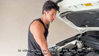 Busty Latina Mechanic Rides Customer in Rough Garage Session