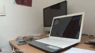 Blonde Secretary Takes First Anal on Office Desk