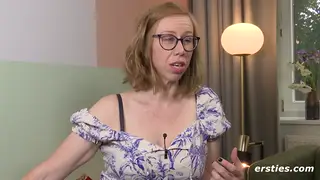 Busty Redhead Enjoys Solo Double Penetration With Toys