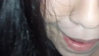 Curvy Latina Neighbor Bent Over in the Bathroom