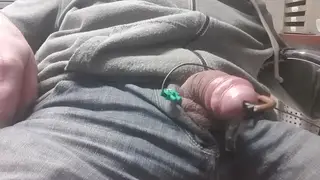 Bound Teen Endures Whip and Needle Play in Solo Session