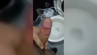 Slender Guy Strokes Himself to a Thick Cumshot