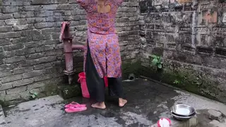 Neighbour's Wife Caught Showering Leads to Anal