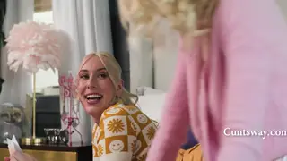 Blonde Student Submits to Lesbian Domination