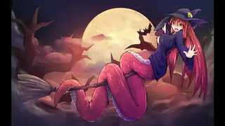 Seductive Witch Rescues Hunter for Magical Erotic Encounter