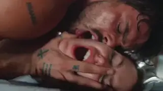 Brunette Couple Share Intimate Bedroom Session
