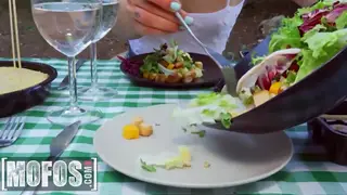 Tattooed Woman Takes Anal Outdoors on Anniversary