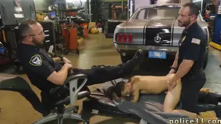 Mature Officers Share a Threesome in Uniform
