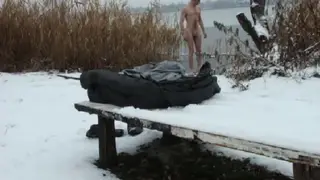 Solo Exhibitionist Pleasures Himself Outdoors in Public View