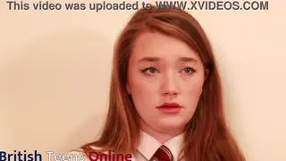 Curvy Student Explores First Solo Session at Desk