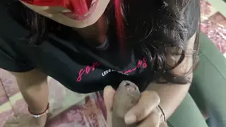 Indian Babe Takes Deep Creampie After Passionate Blowjob