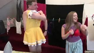 Older Man Takes Deep Throat and Double Penetration