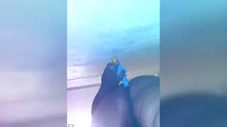 Guy Tests Makeshift Dildo for Solo Play