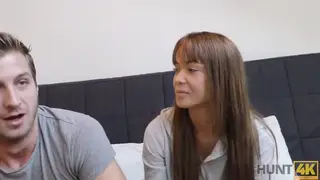 Busty European Teen Gives POV Blowjob in Public