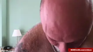 Hairy Latino Daddy Barebacks His Bear Lover