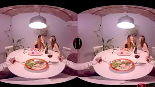 Petite Teens Share Cock in Wild Threesome Ride