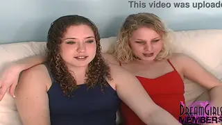 Two Nervous College Friends Strip for Their First Casting Couch