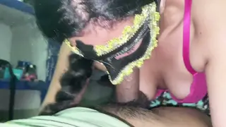 Latina Teen Girlfriend Rides Swallows and Pisses