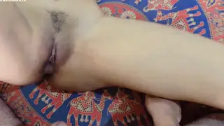 Indian Teen in Lingerie Takes a Messy Finish