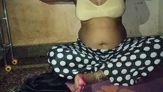Indian MILF Commands an Older Man Outdoors