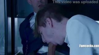 Office Twink Discovers His Crush Is His Stepdad