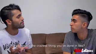 Latino Swallows Load in Casting Blowjob