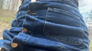 Busty BBW Squirts Hard During Public Park Fingering