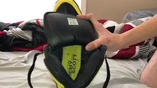 Latino Teen Strokes to Climax Over Sneakers