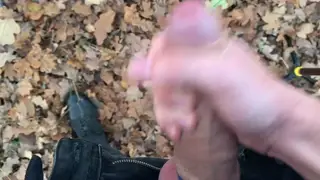 European Twink Tries a Cock Ring Outdoors for the First Time