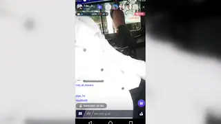 Asian Guy Strokes Himself on a Bus Ride