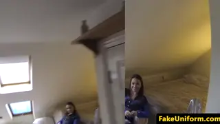 European Wife Takes Anal from Fake Cop