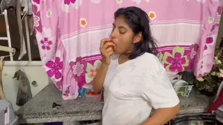 Busty Latina Stepdaughter Masturbates With Toys First Time