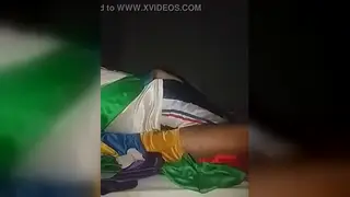 Hairy Latino Strokes His Thick Cock on the Grass
