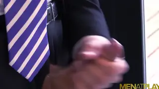 Hairy Latino Bear Finishes on His Shoes in Hotel